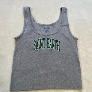 Brandy Melville Gray Ribbed Tank